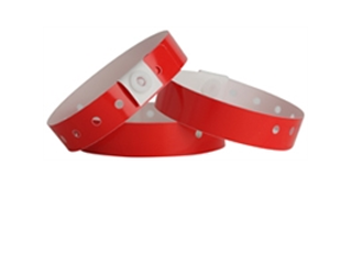 Details about  / Ouchan Red Vinyl 500 Plastic Wristbands