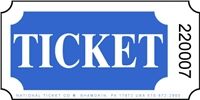 Blue Tickets Single Roll Tickets