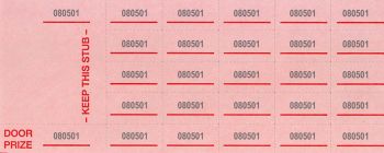 Chinese Auction Tickets - Pink - 500 Count