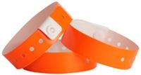 Orange Vinyl Wristbands