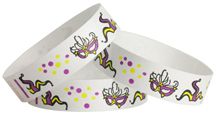 Tyvek® Wristbands - Mardi Gras - Purple, Yellow, Black