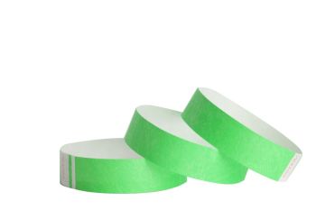 Tyvek® Wristbands - Solid - Day Glo Green