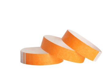 Tyvek® Wristbands - Solid - Day Glo Orange
