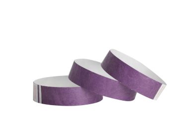 Tyvek® Wristbands - Solid - Purple