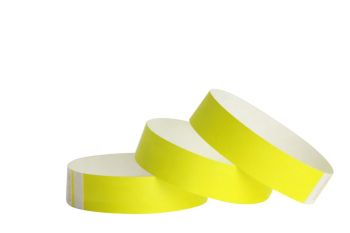 Tyvek® Wristbands - Solid - Yellow