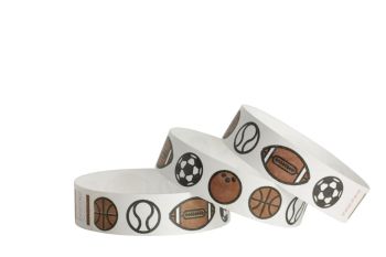 Tyvek® Wristbands - Sports - Brown