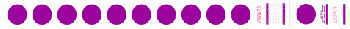Stub Tyvek Wristbands - Purple Circles - 1000ct Box