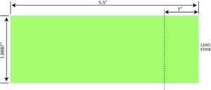 Stock Thermal Tickets (1 31/32" x 5 1/2") - Code AB - Green - 10,000 Count