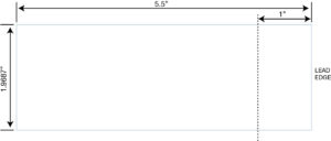 Stock Thermal Tickets (1 31/32" x 5 1/2") - Code AB - White - 10,000 Count