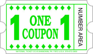 Redemption Ticket - Green - 100,000 Count