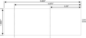 Stock Thermal Tickets (1 31/32" x 5 5/8") - Code AK - White - 10,000 Count