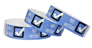 Tyvek® Wristbands - Age Verified - Blue
